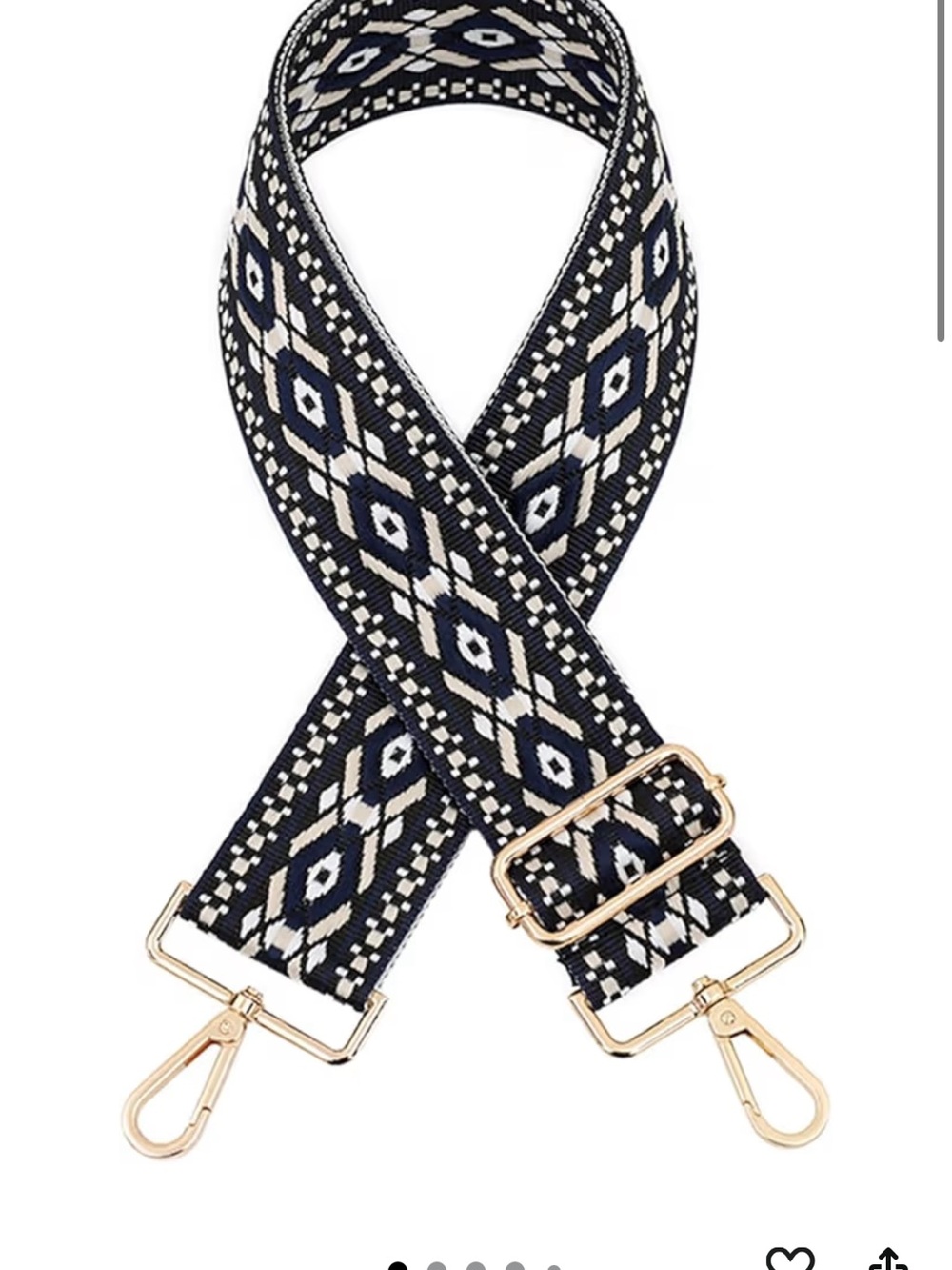 Woven Strap with Gold Hardware